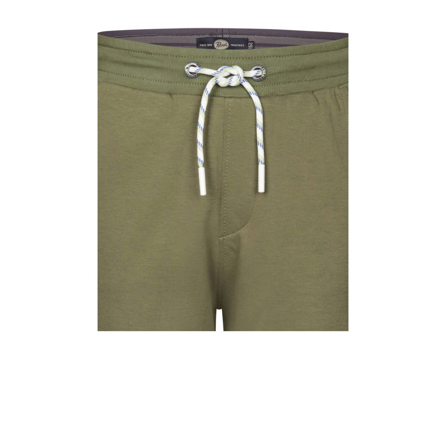 Petrol Industries sweatshort olijfgroen