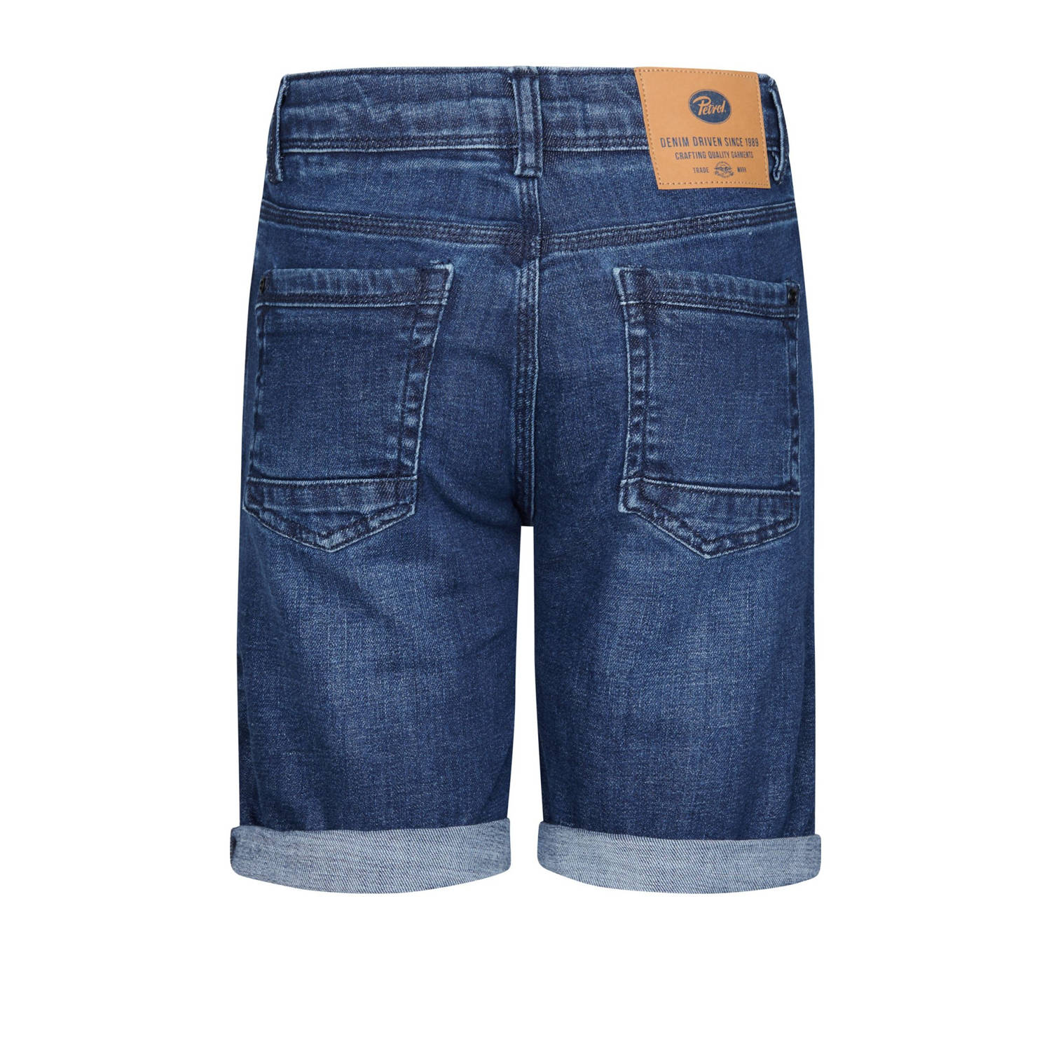 Petrol Industries denim short dark blue denim