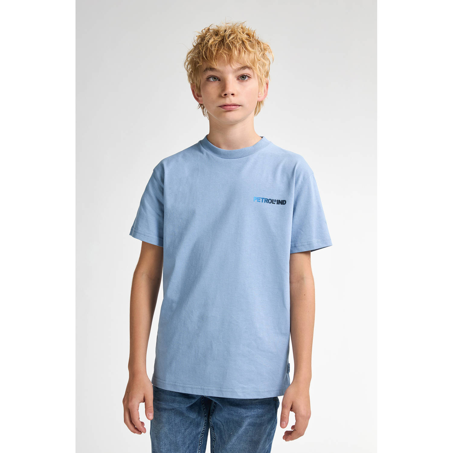 Petrol Industries T-shirt lichtblauw