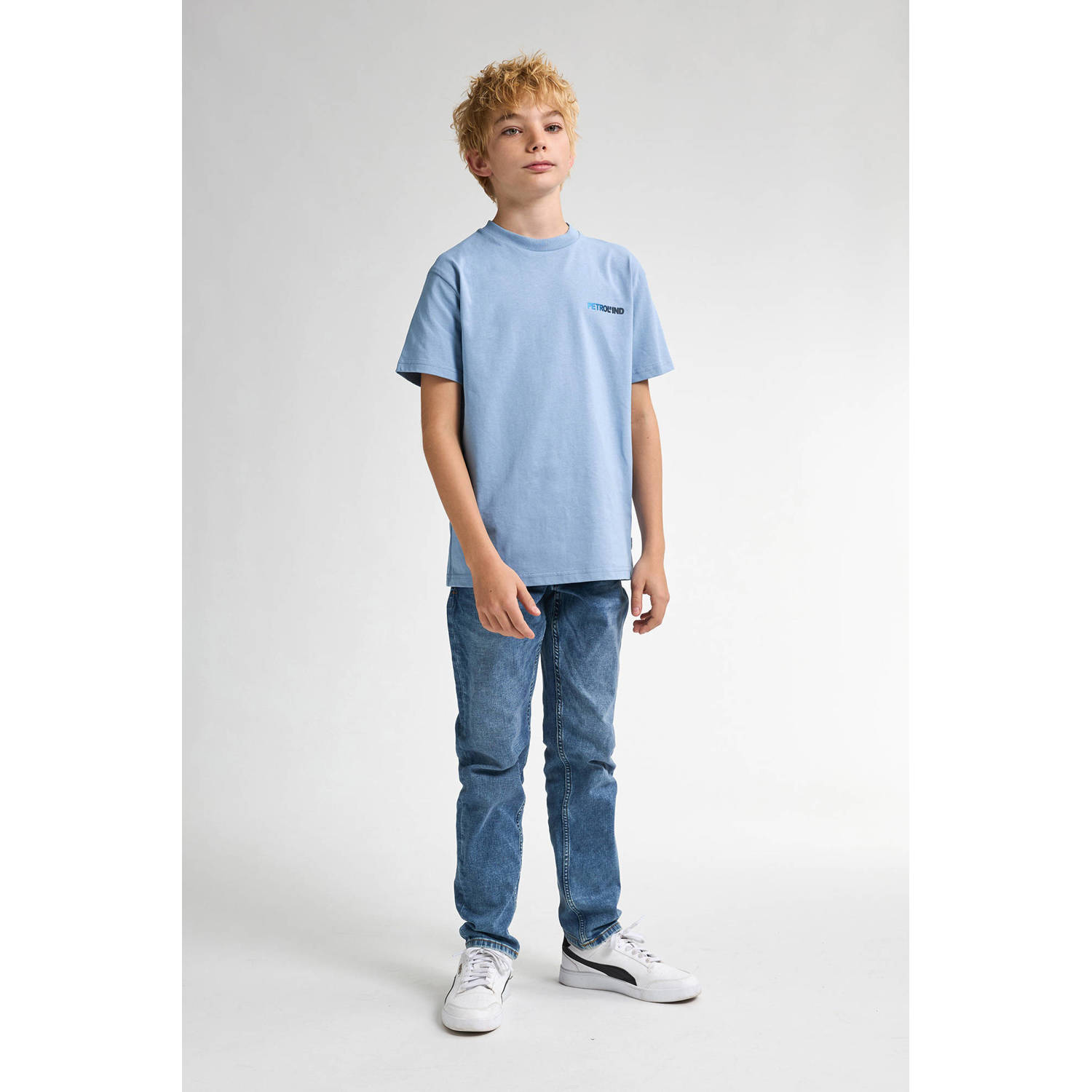 Petrol Industries T-shirt lichtblauw