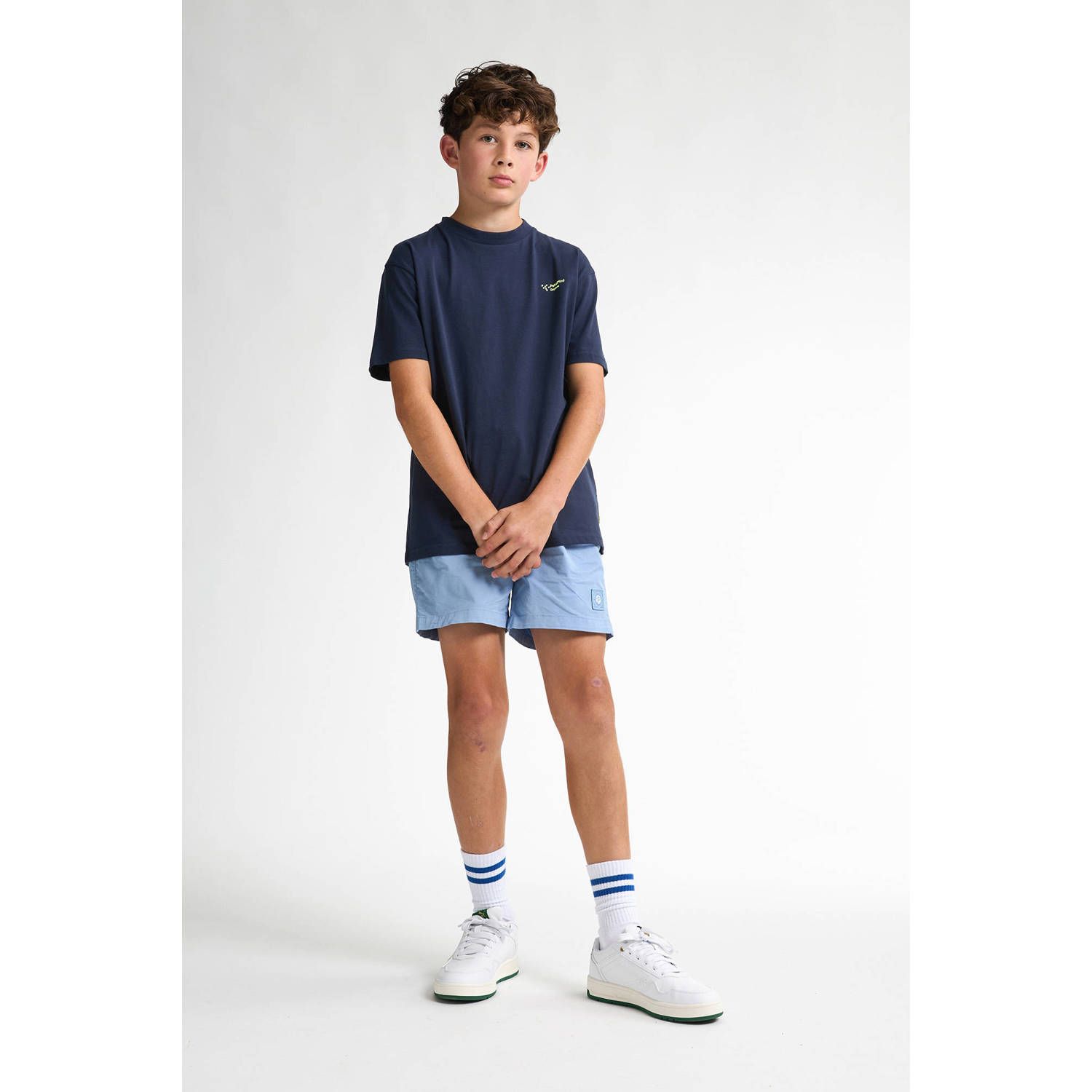 Petrol Industries chino short lichtblauw