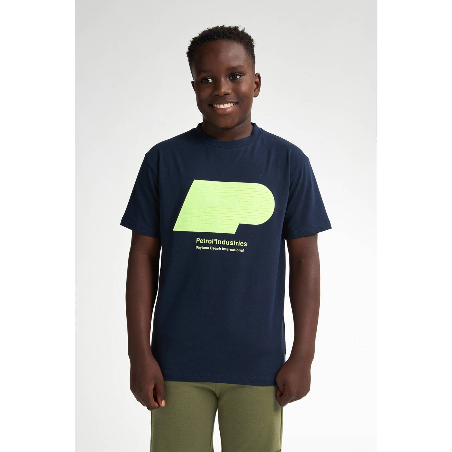 Petrol Industries T-shirt marineblauw