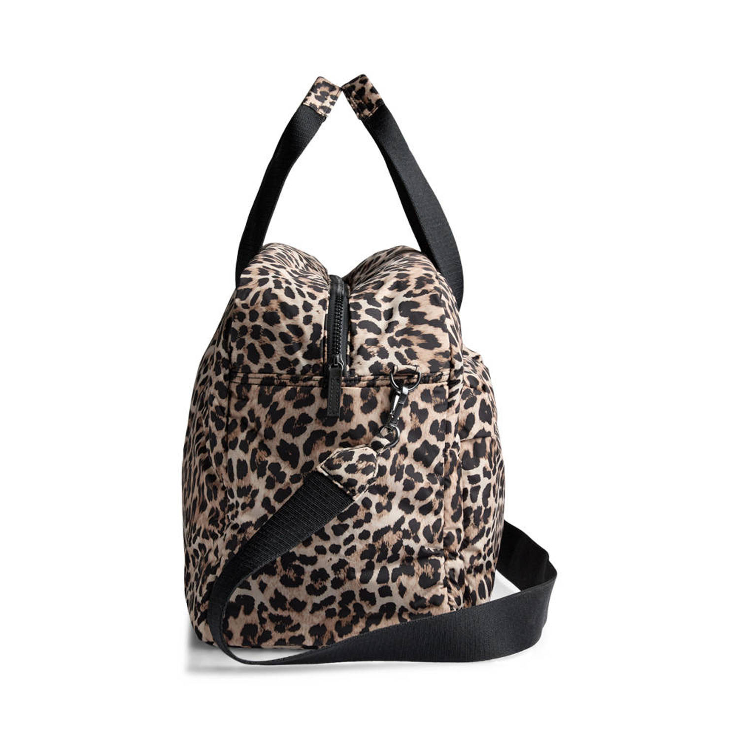 Markberg shopper met panterprint More bruin