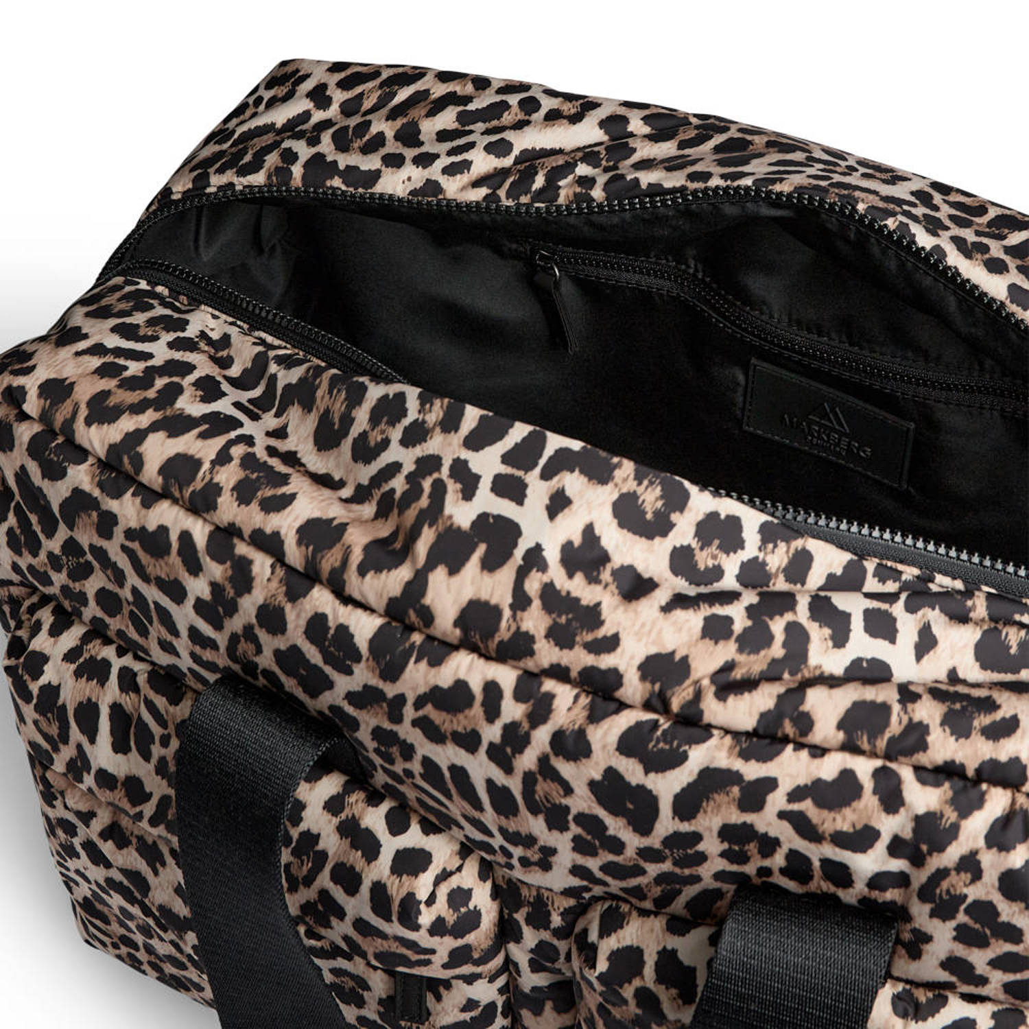Markberg shopper met panterprint More bruin