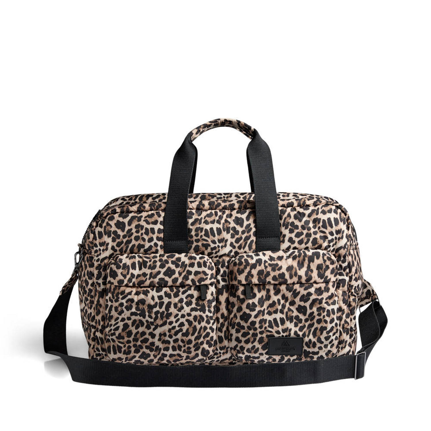 Markberg shopper met panterprint More bruin