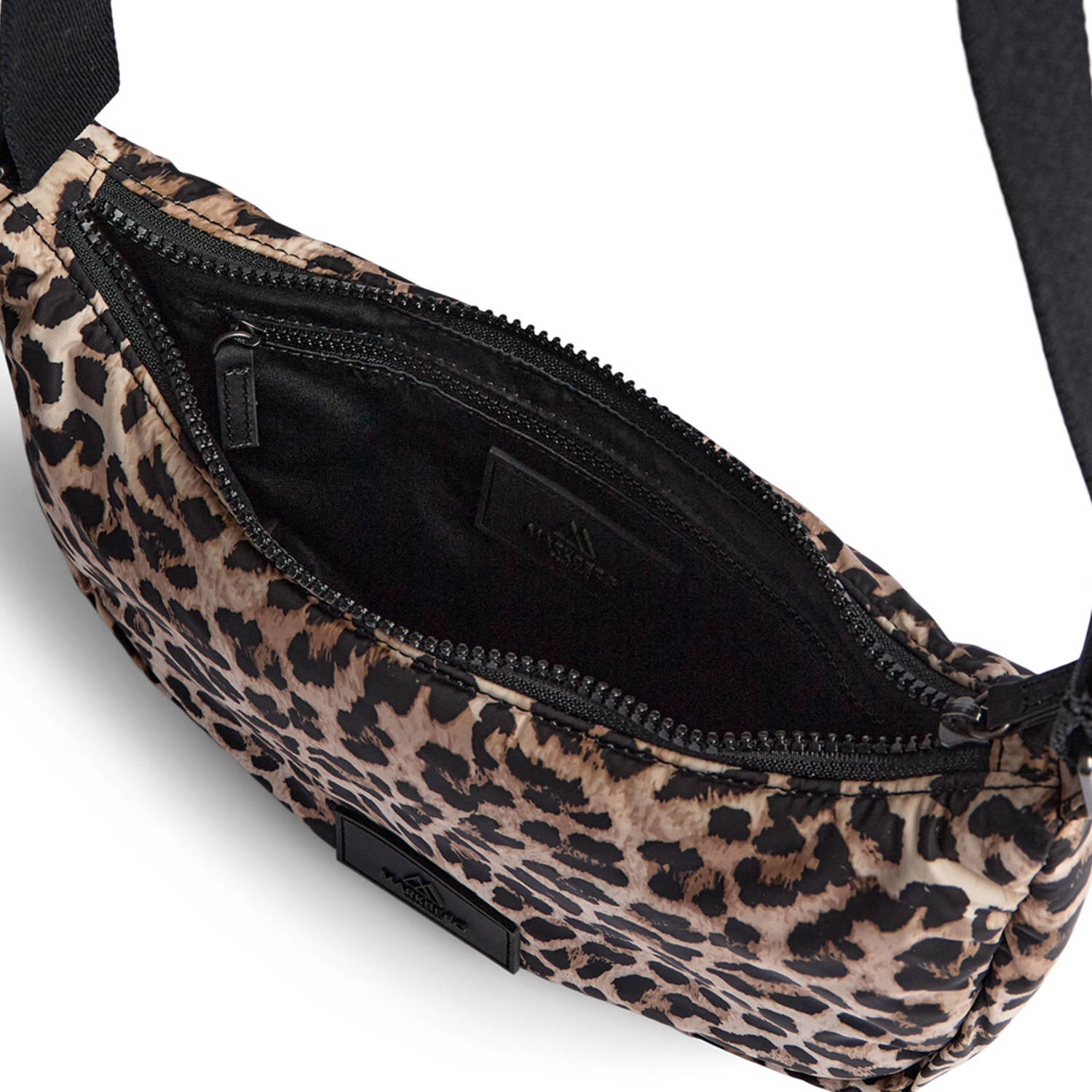 Markberg crossbody tas met panterprint DropMBG bruin