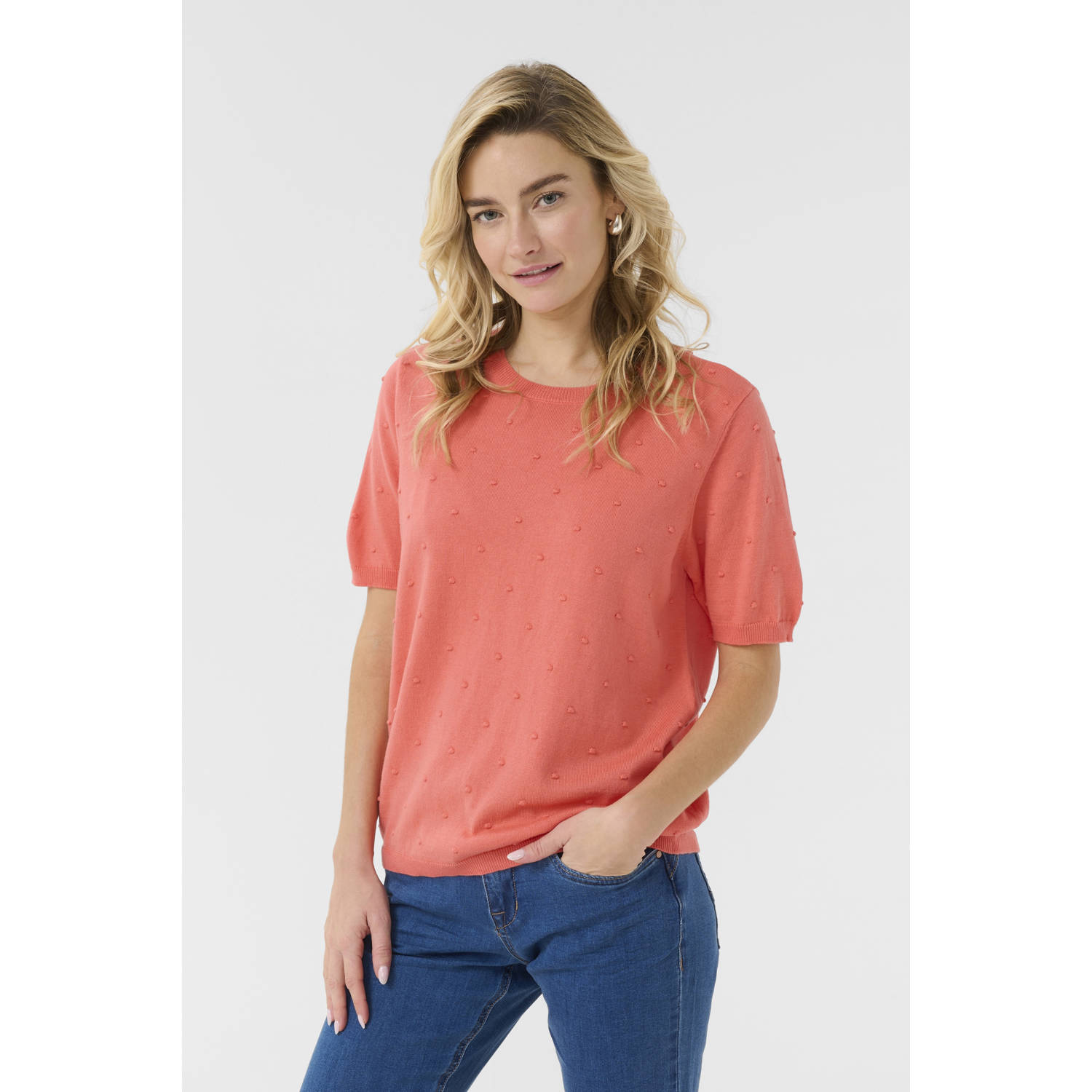 Cream top koraalrood