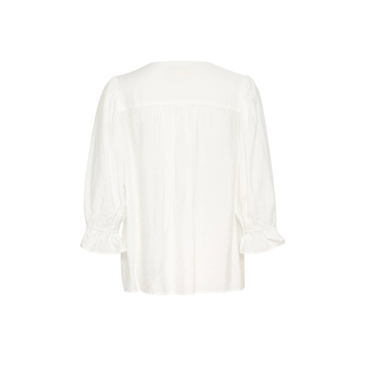 Cream blouse wit broderie