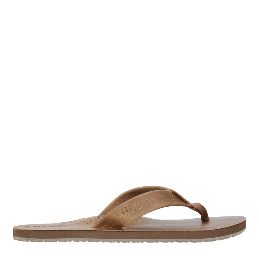 Leren teenslippers Zwart Ugg Heren Place des Tendances