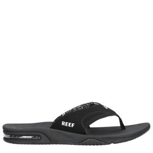 Fanning  nubuck teenslippers zwart