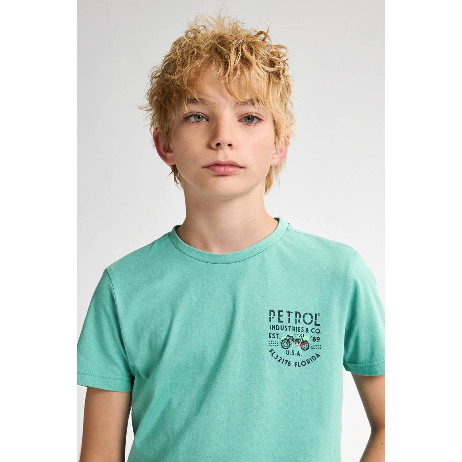 Petrol Industries T-shirt mintgroen