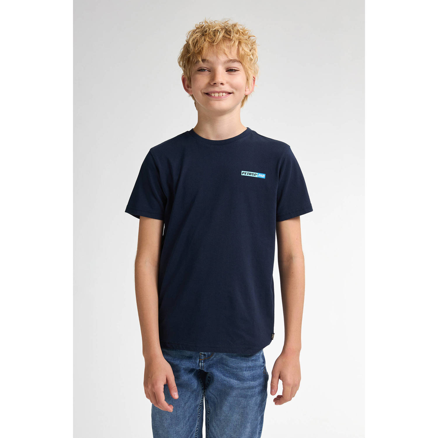 Petrol Industries T-shirt donkerblauw