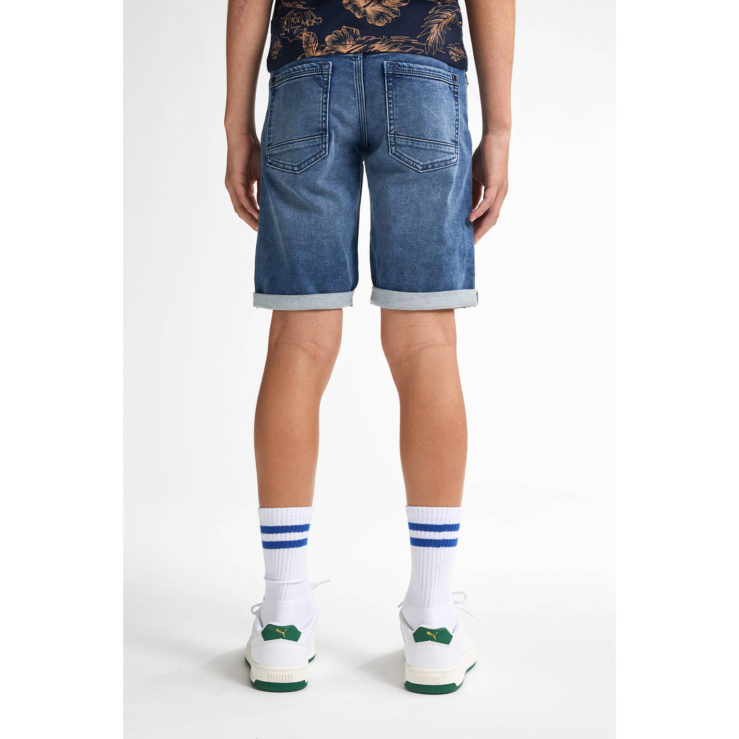 Petrol Industries denim short medium blue denim