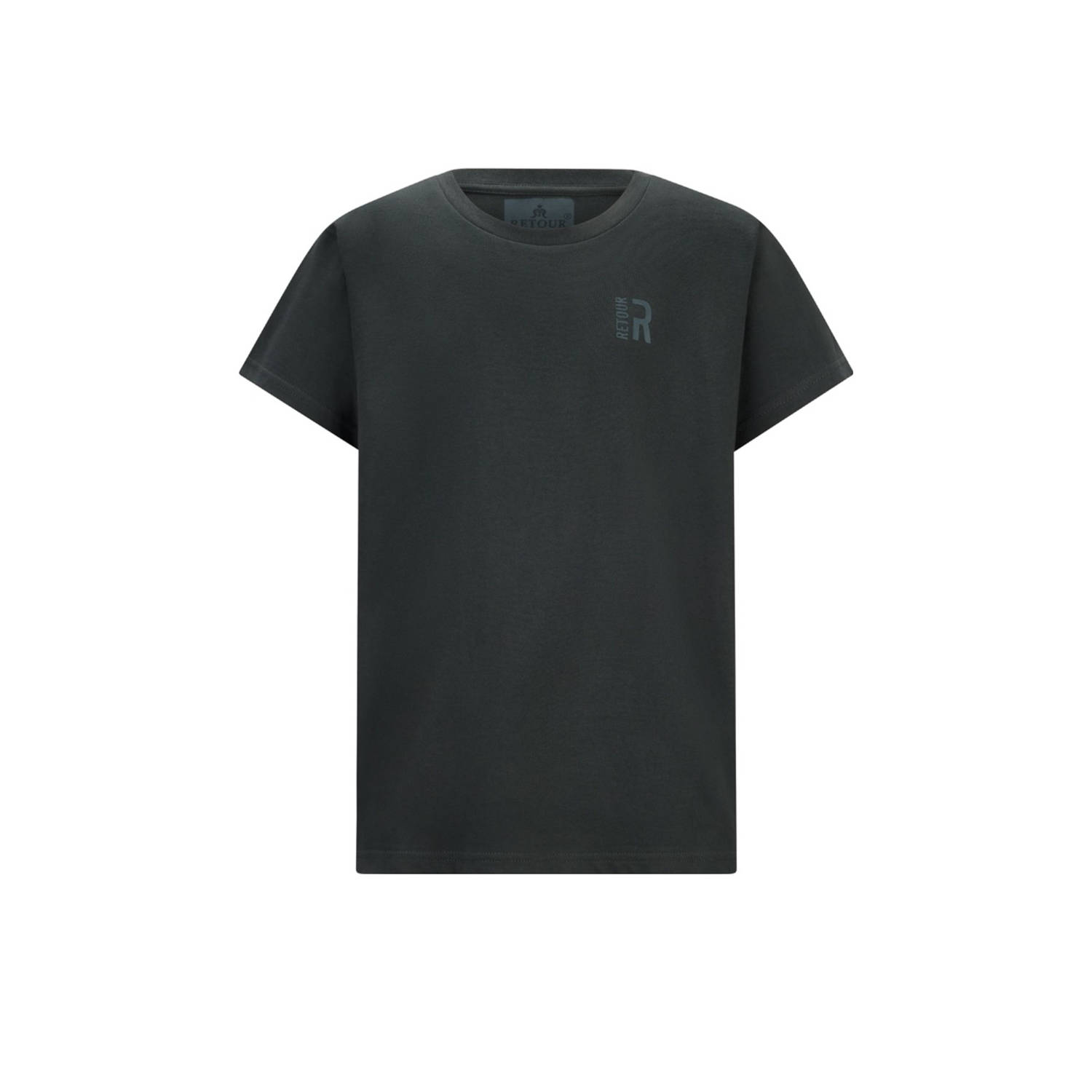 RETOUR Jongens Polo's & T-shirts Seth Donkergroen
