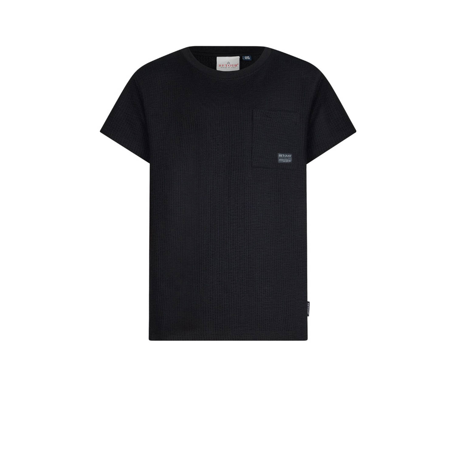 RETOUR Jongens Polo's & T-shirts Xavier 1 Zwart