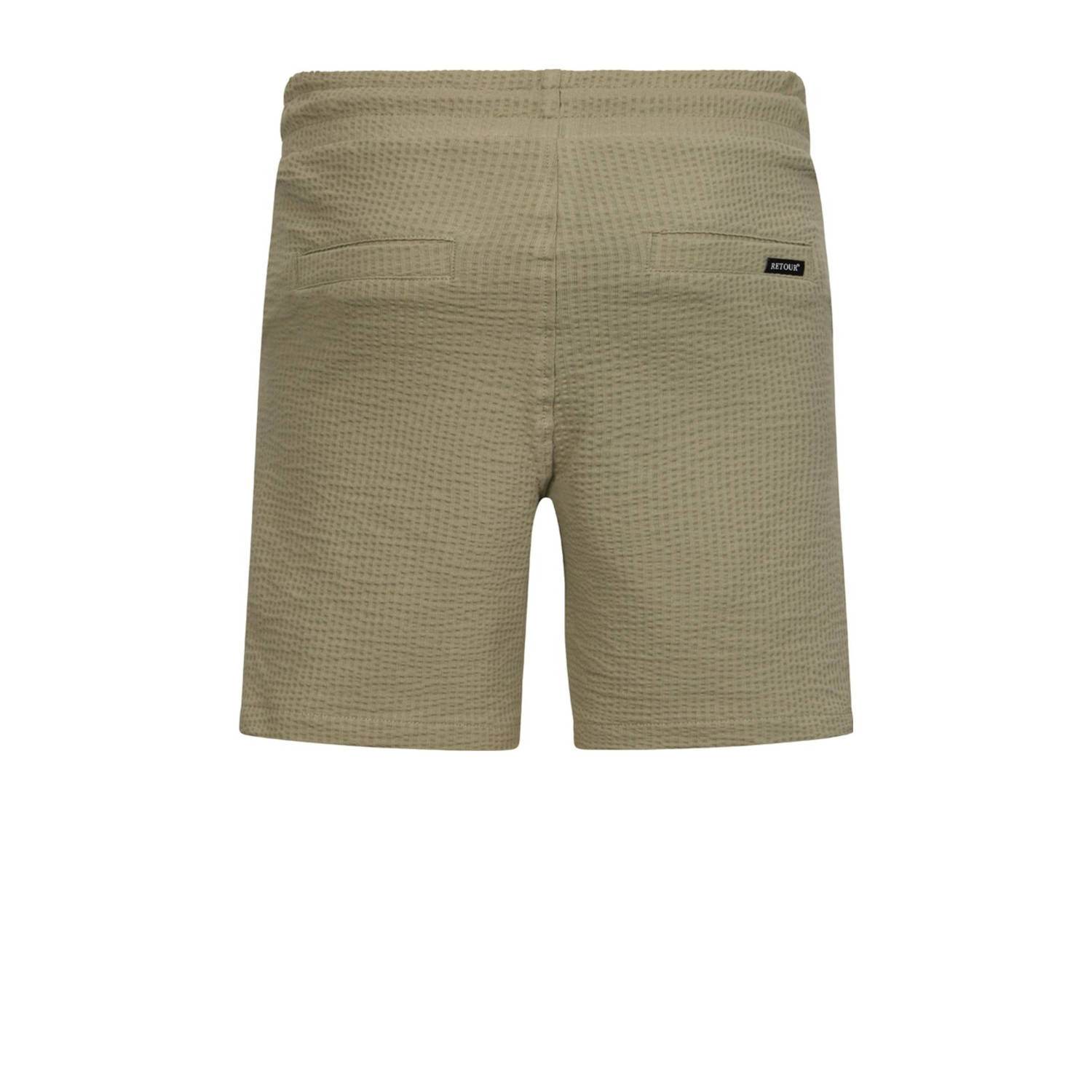 Retour Jeans straight casual short groen
