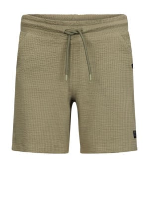 straight casual short groen