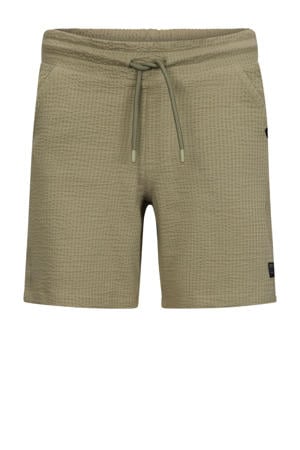 straight casual short groen