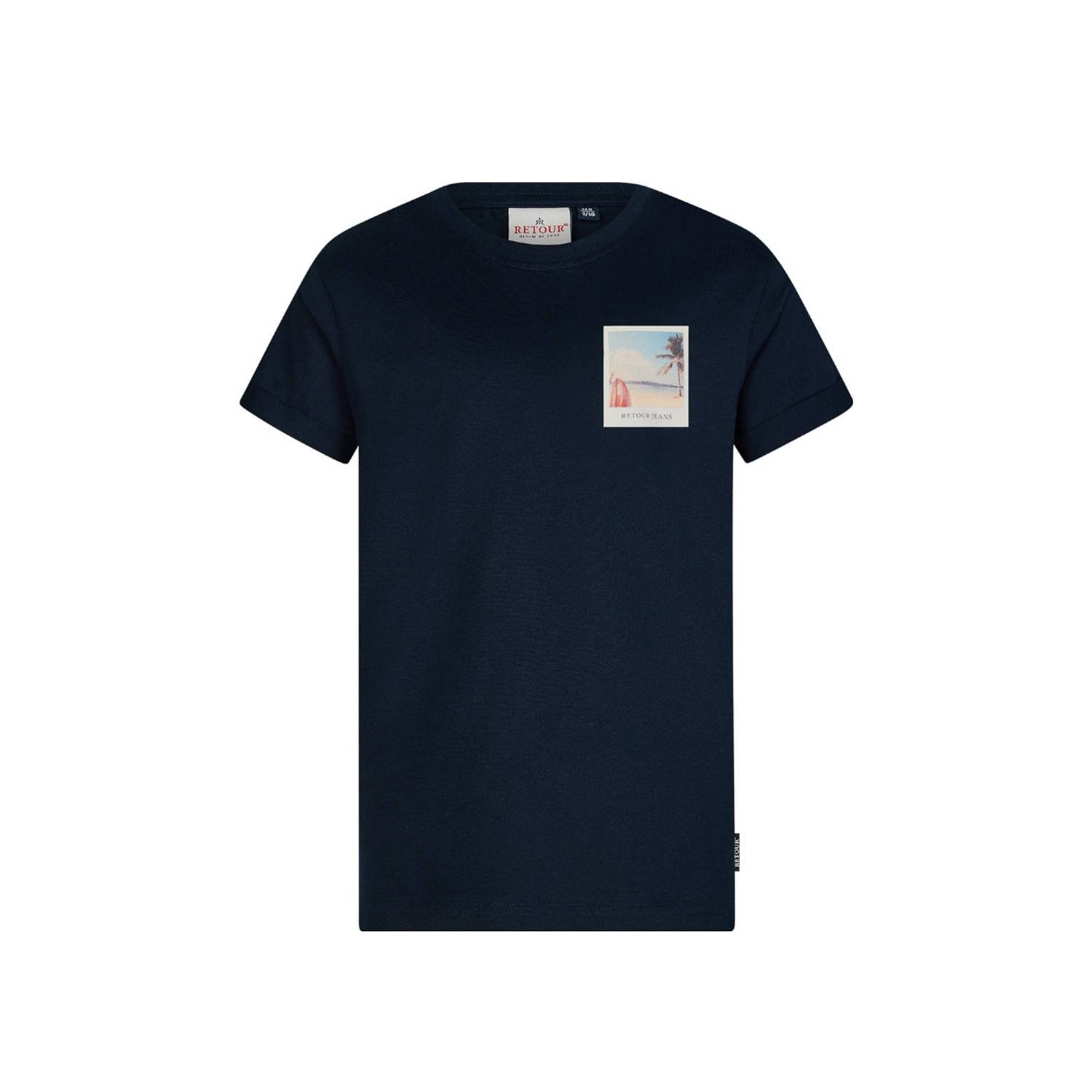 RETOUR Jongens Polo's & T-shirts Damon Donkerblauw