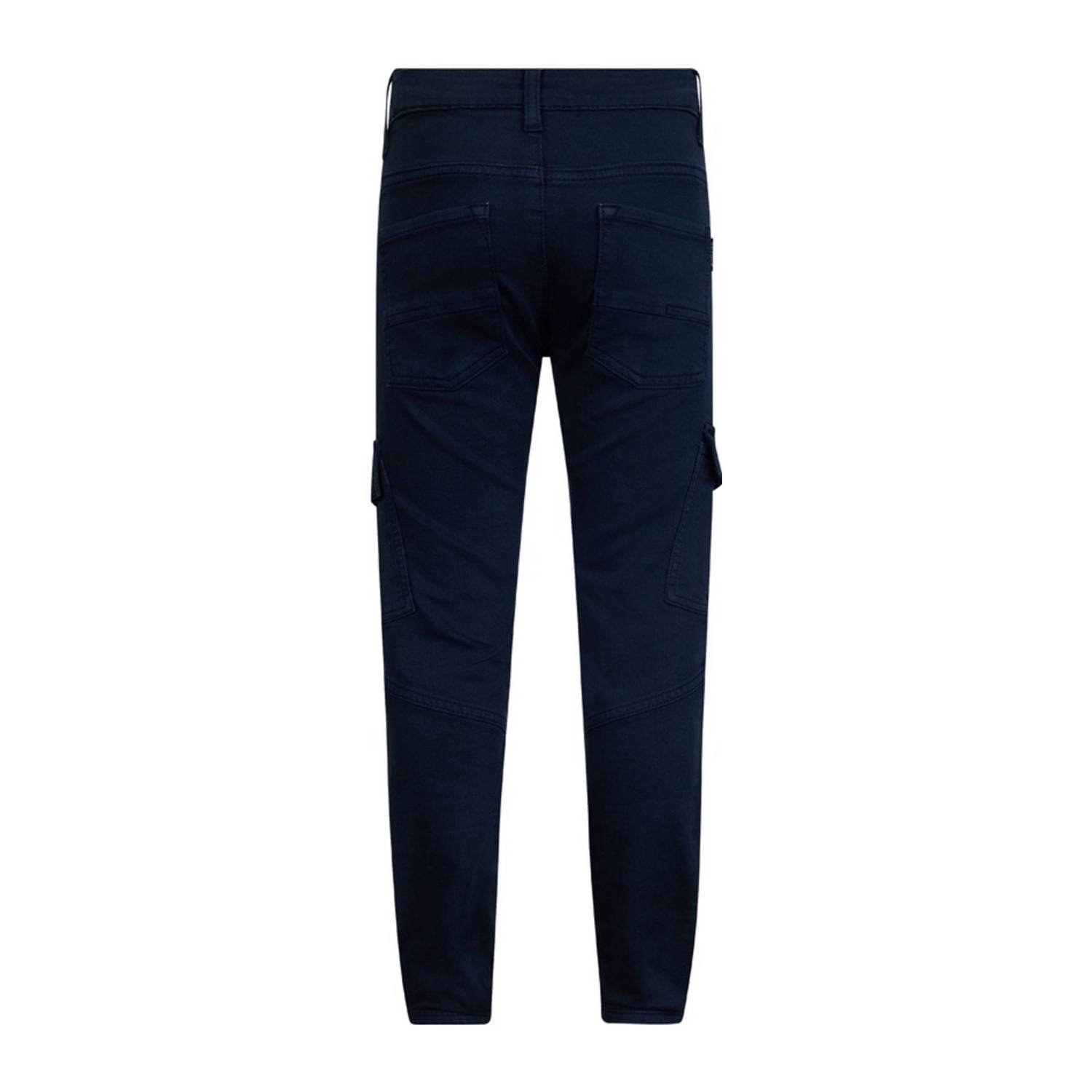 Retour Jeans tapered cargo broek donkerblauw