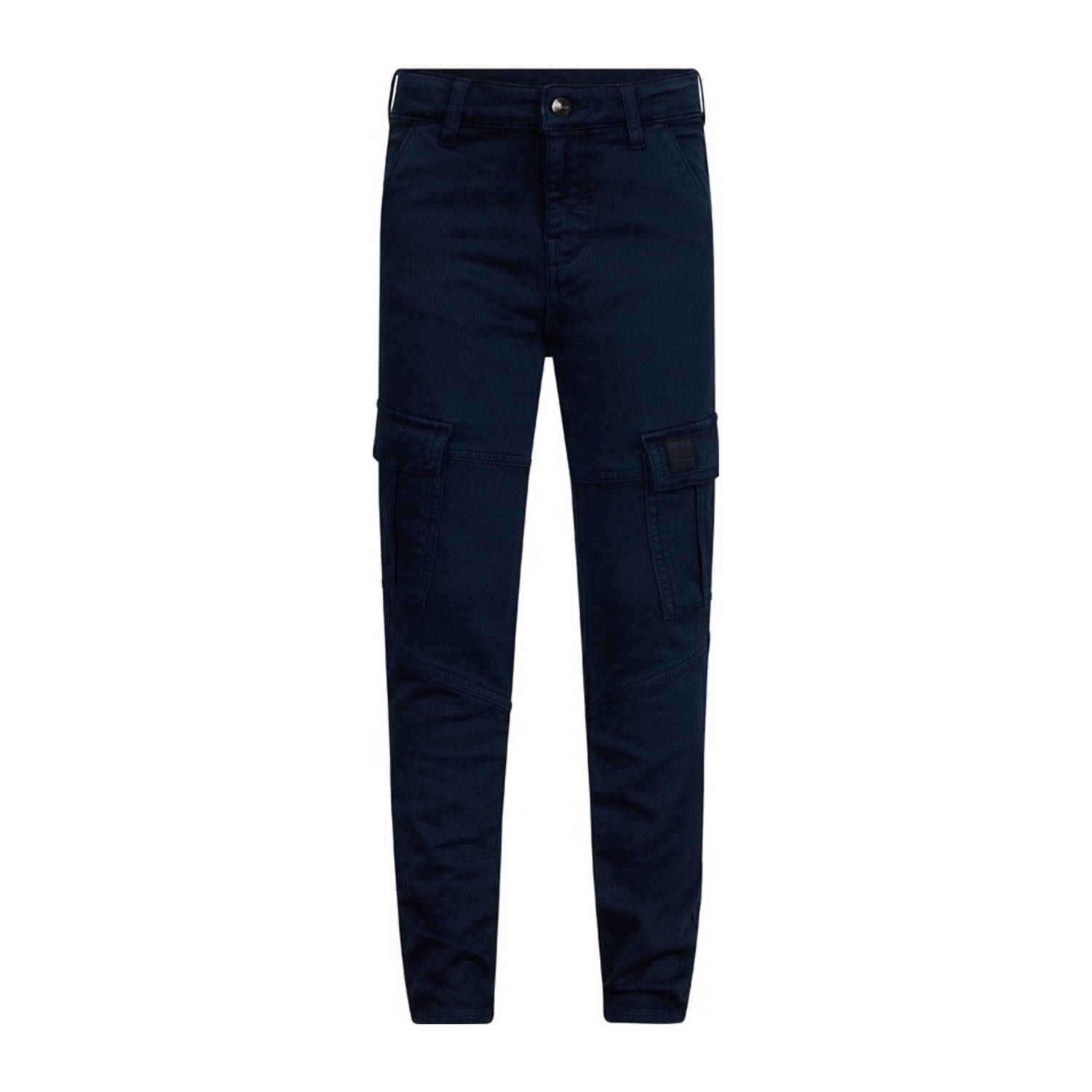 Retour Jeans tapered cargo broek donkerblauw