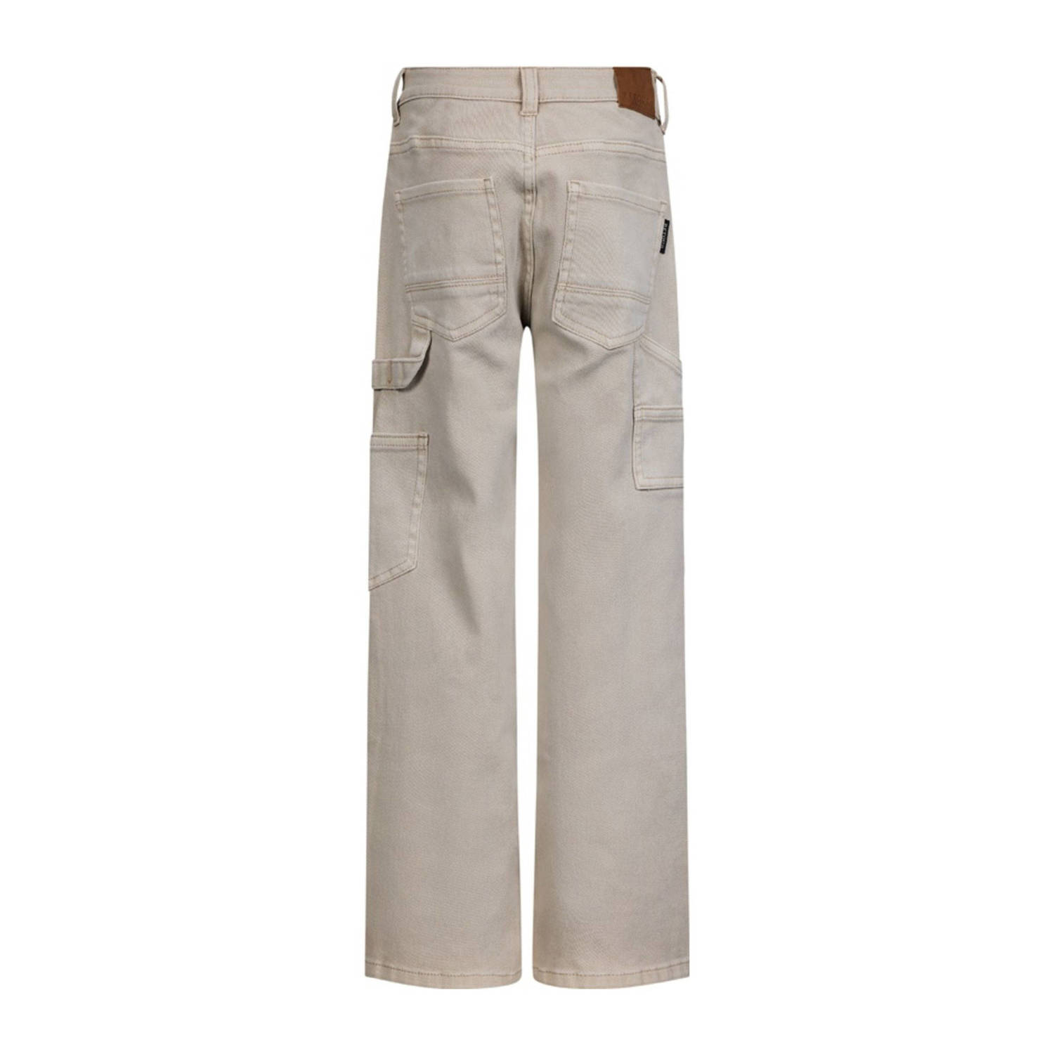 Retour Jeans relaxed wide leg jeans beige