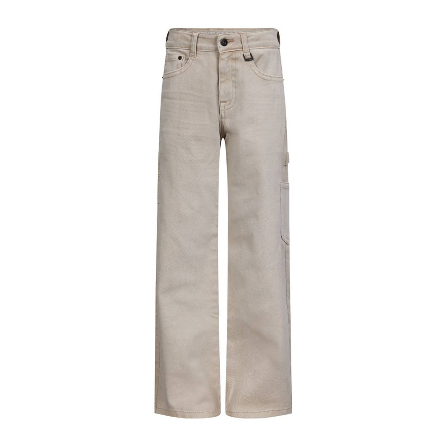 Retour Jeans relaxed wide leg jeans beige