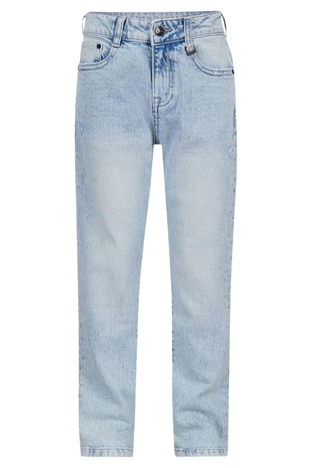 Light blue denim jongens Retour Jeans relaxed loose fit jeans van denim met regular waist en effen