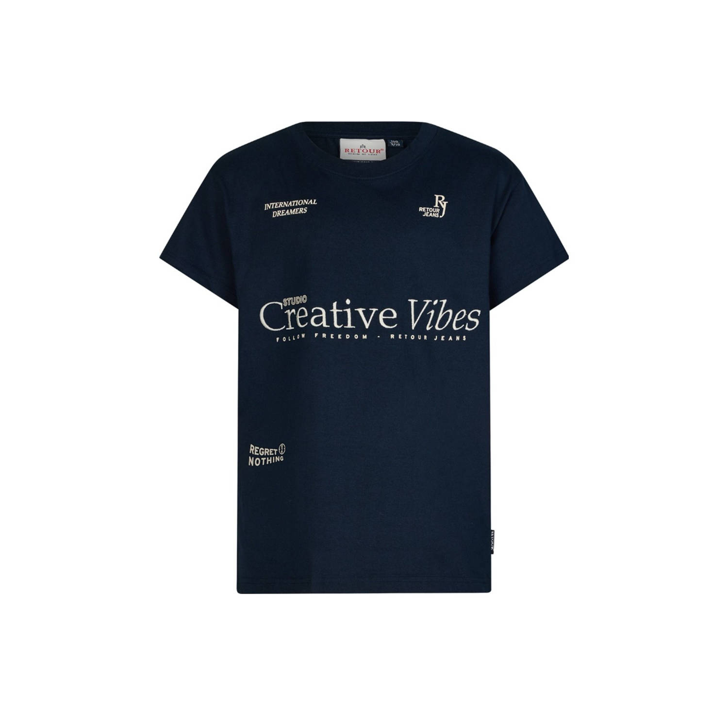 RETOUR Jongens Polo's & T-shirts Randy Donkerblauw