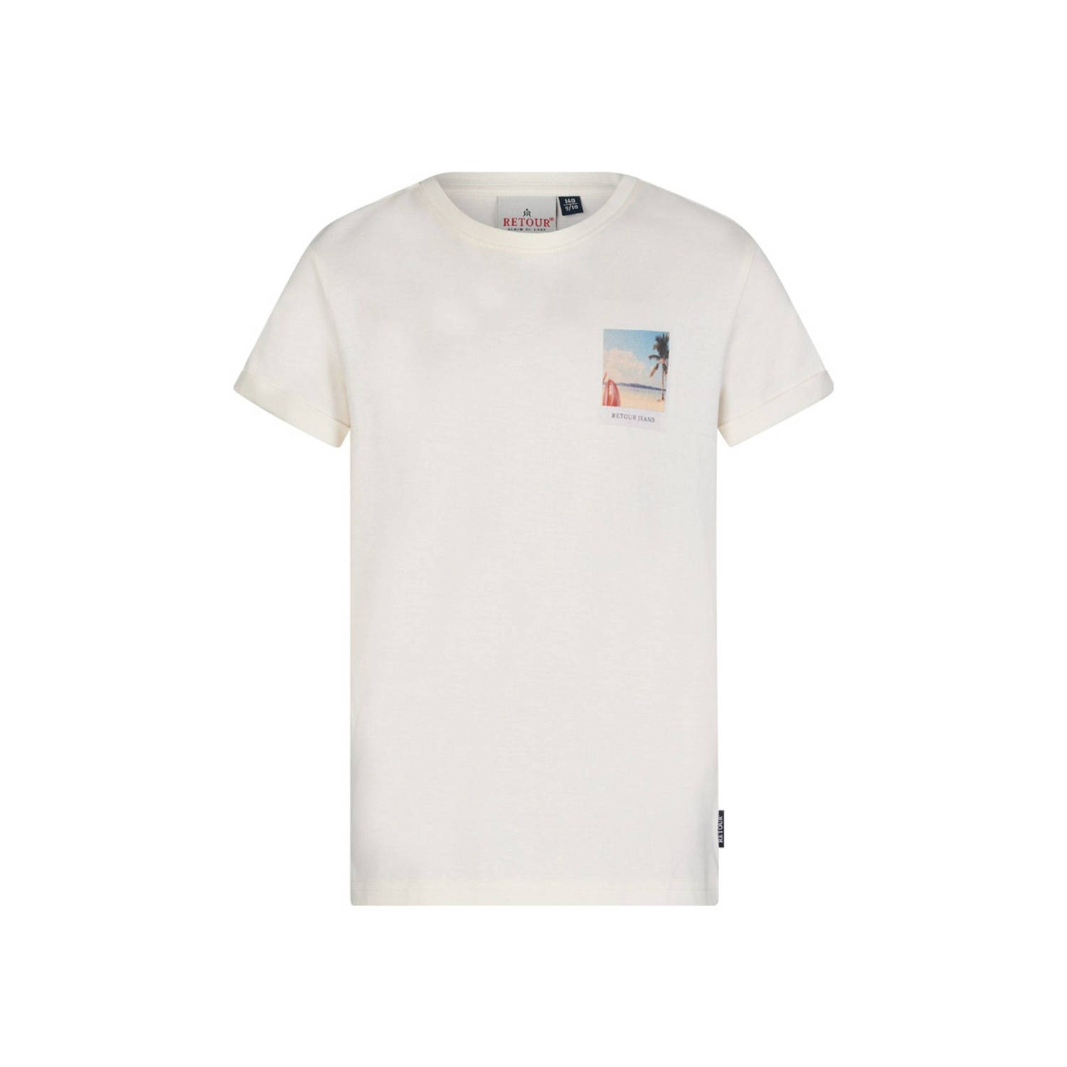 RETOUR Jongens Polo's & T-shirts Damon Gebroken Wit
