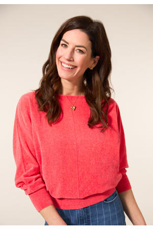 pullover roze fijn gebreid