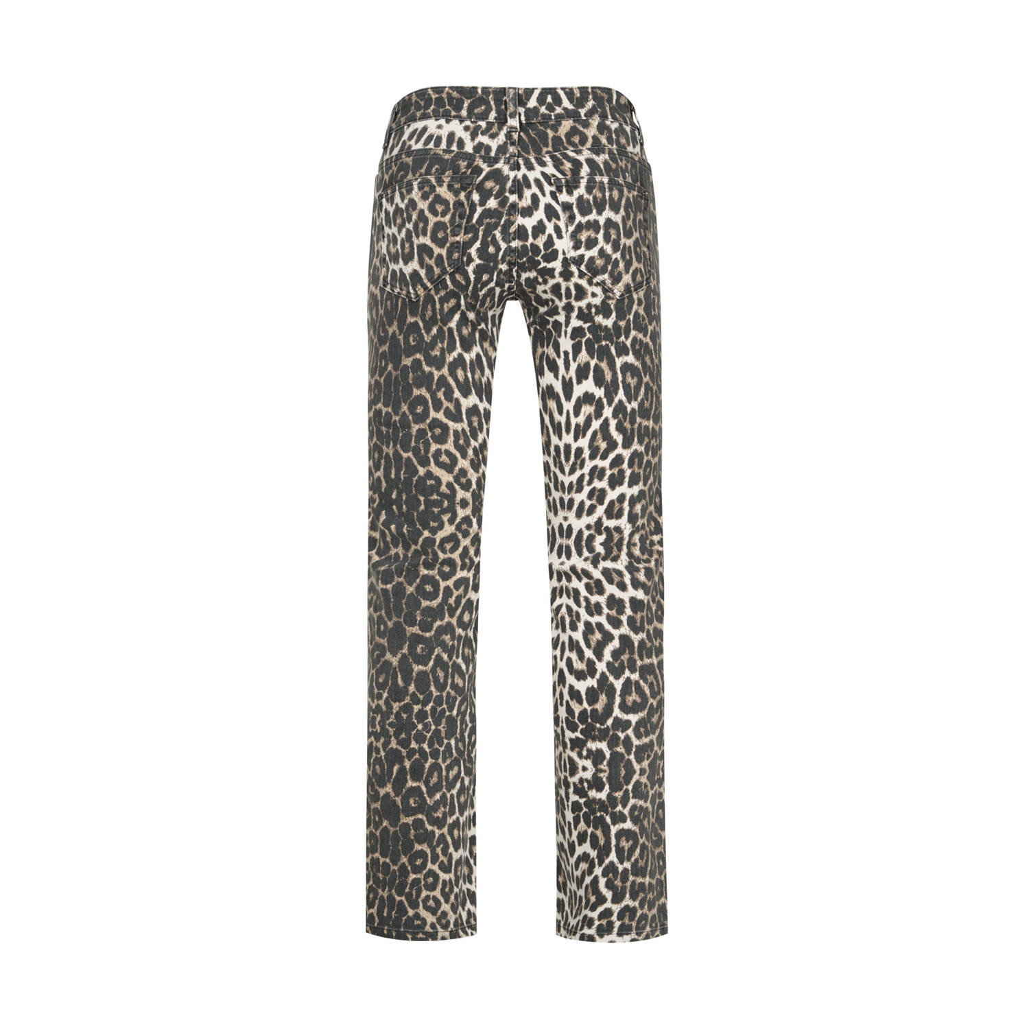 Miss Etam regular waist straight leg jeans panterprint