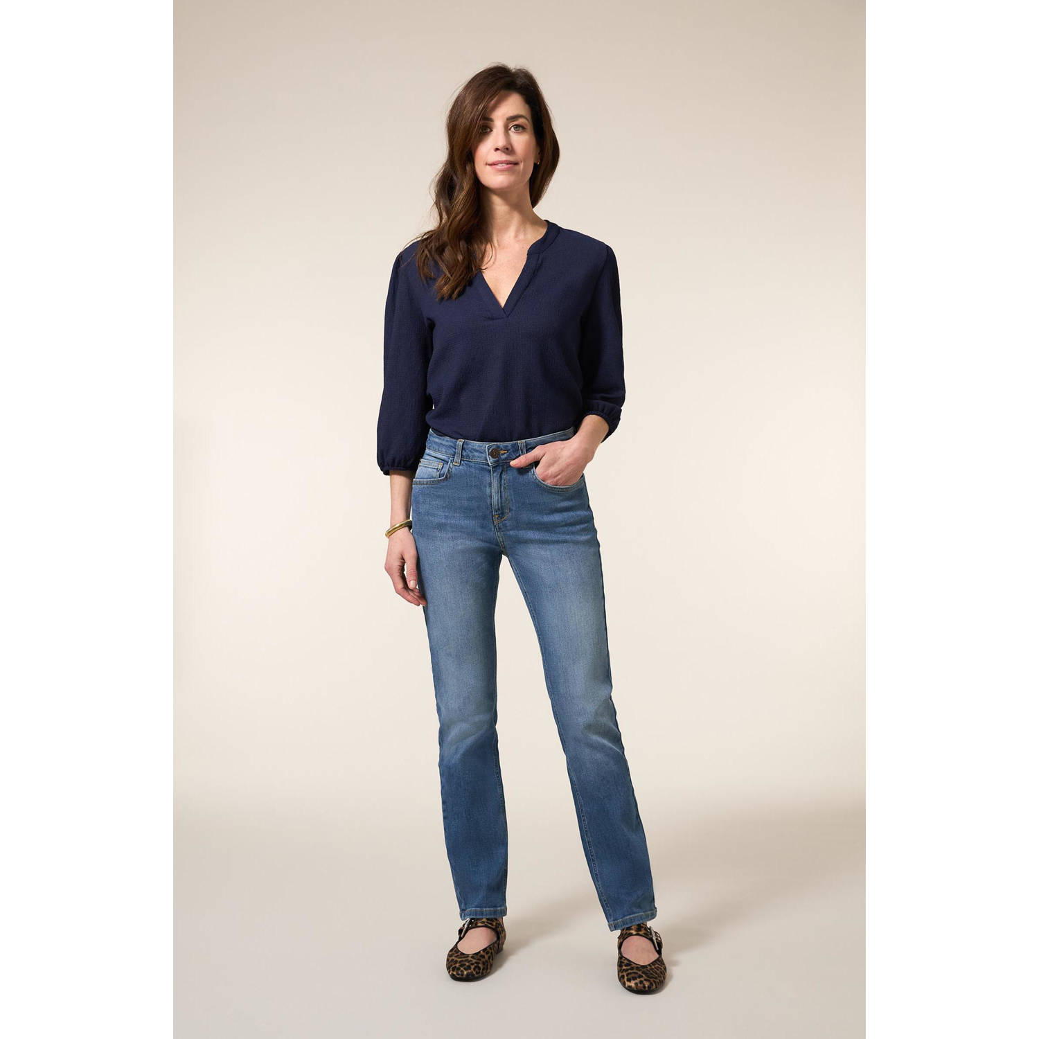 Miss Etam top donkerblauw