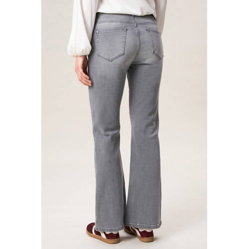 Miss Etam flared jeans grijs afbeelding