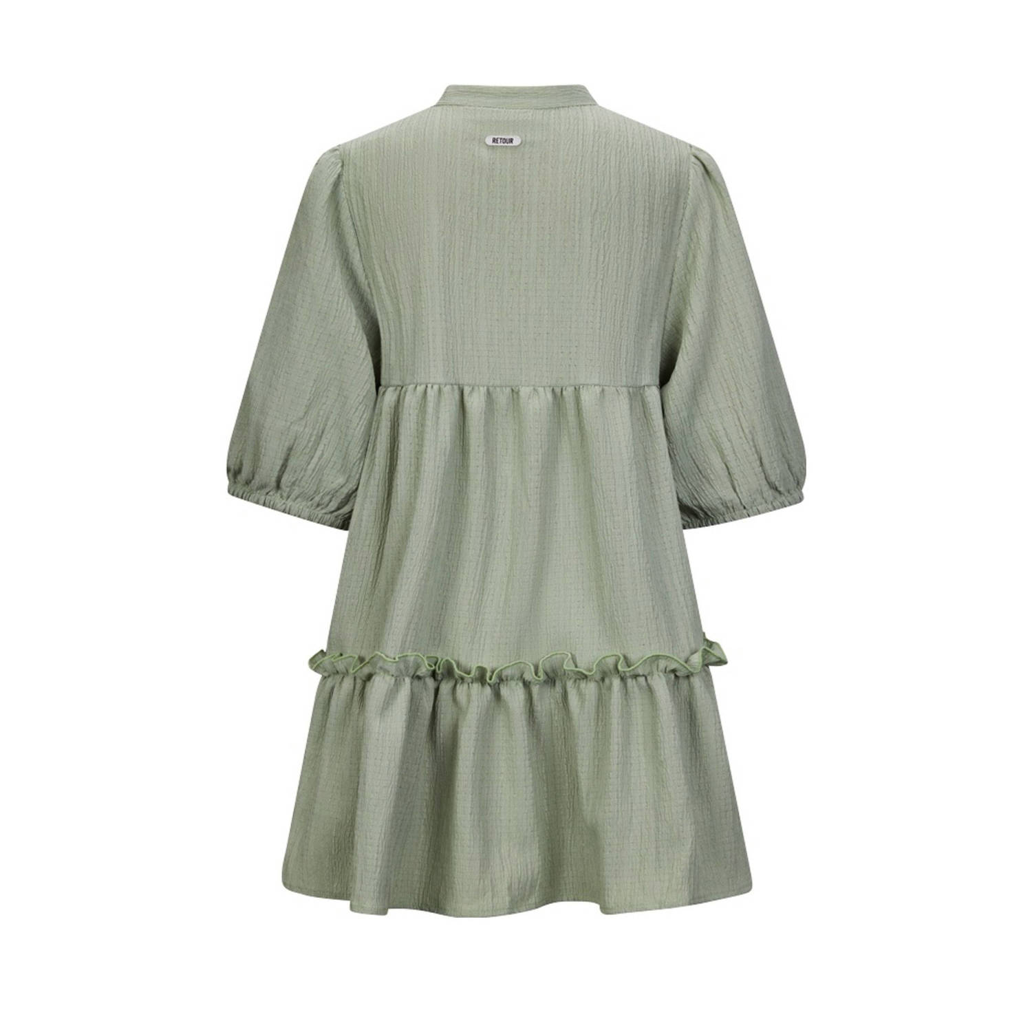 Retour Jeans midi jurk groen