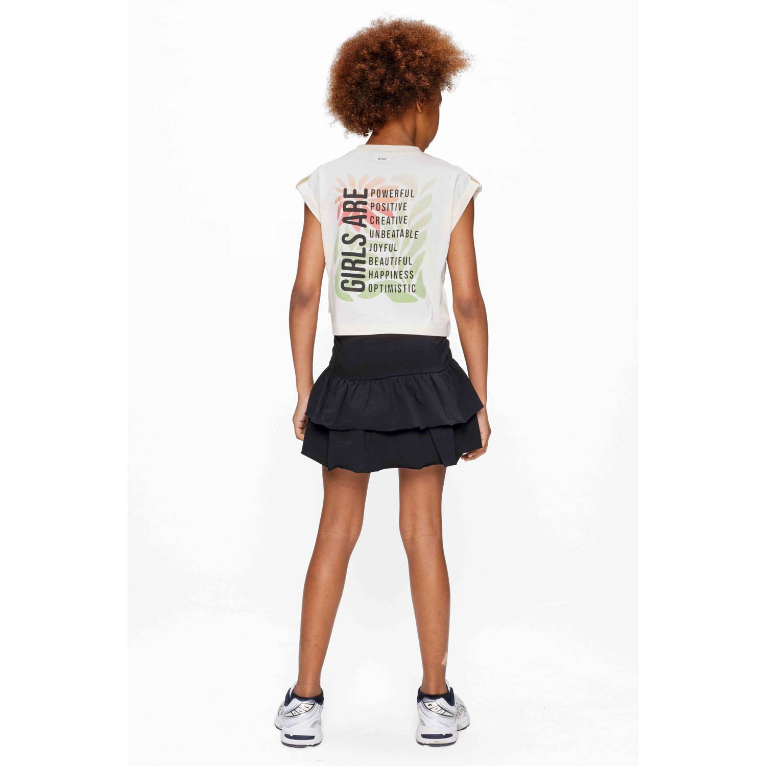 Retour Jeans midi rok strokenrok zwart
