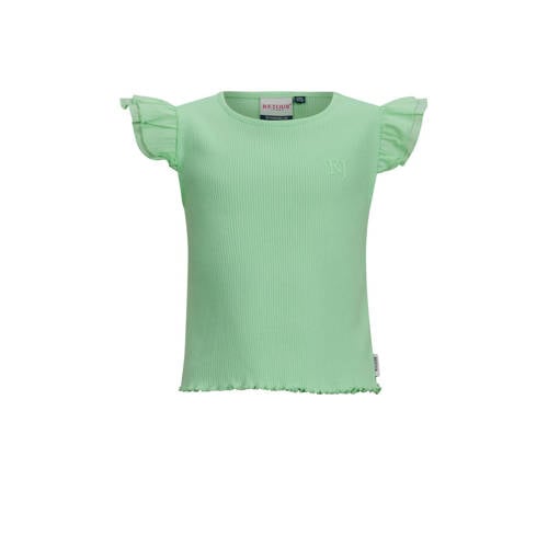 Retour Jeans T-shirt groen rib gebreid afbeelding