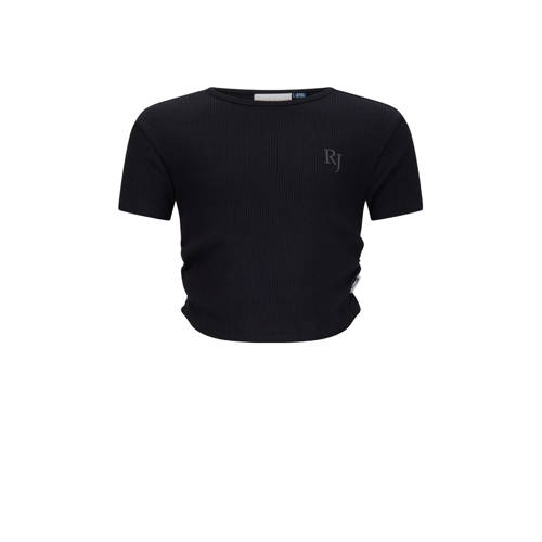 Retour Jeans T-shirt zwart rib gebreid afbeelding