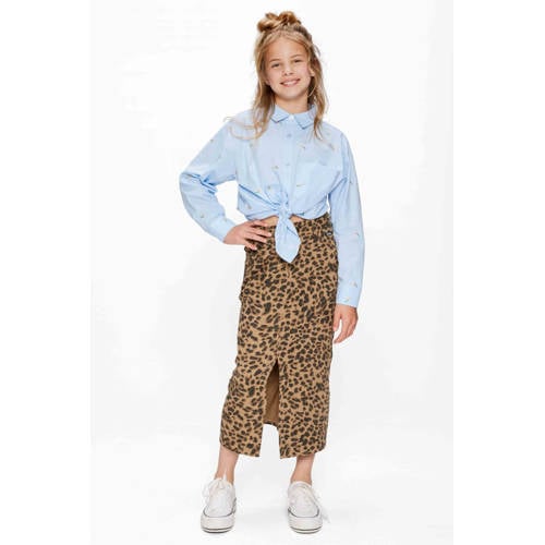 Retour Jeans midi rok bruin afbeelding