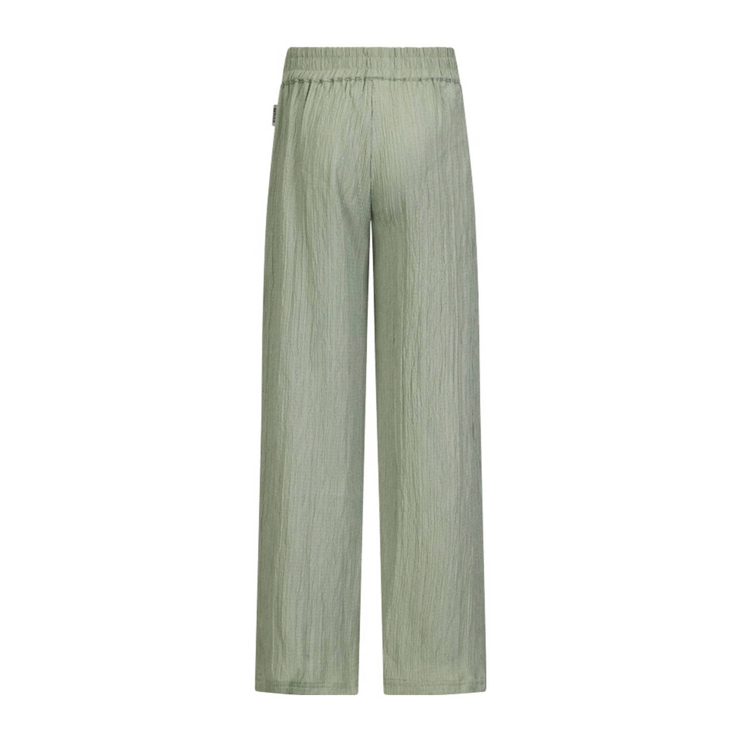 Retour Jeans loose casual broek groen