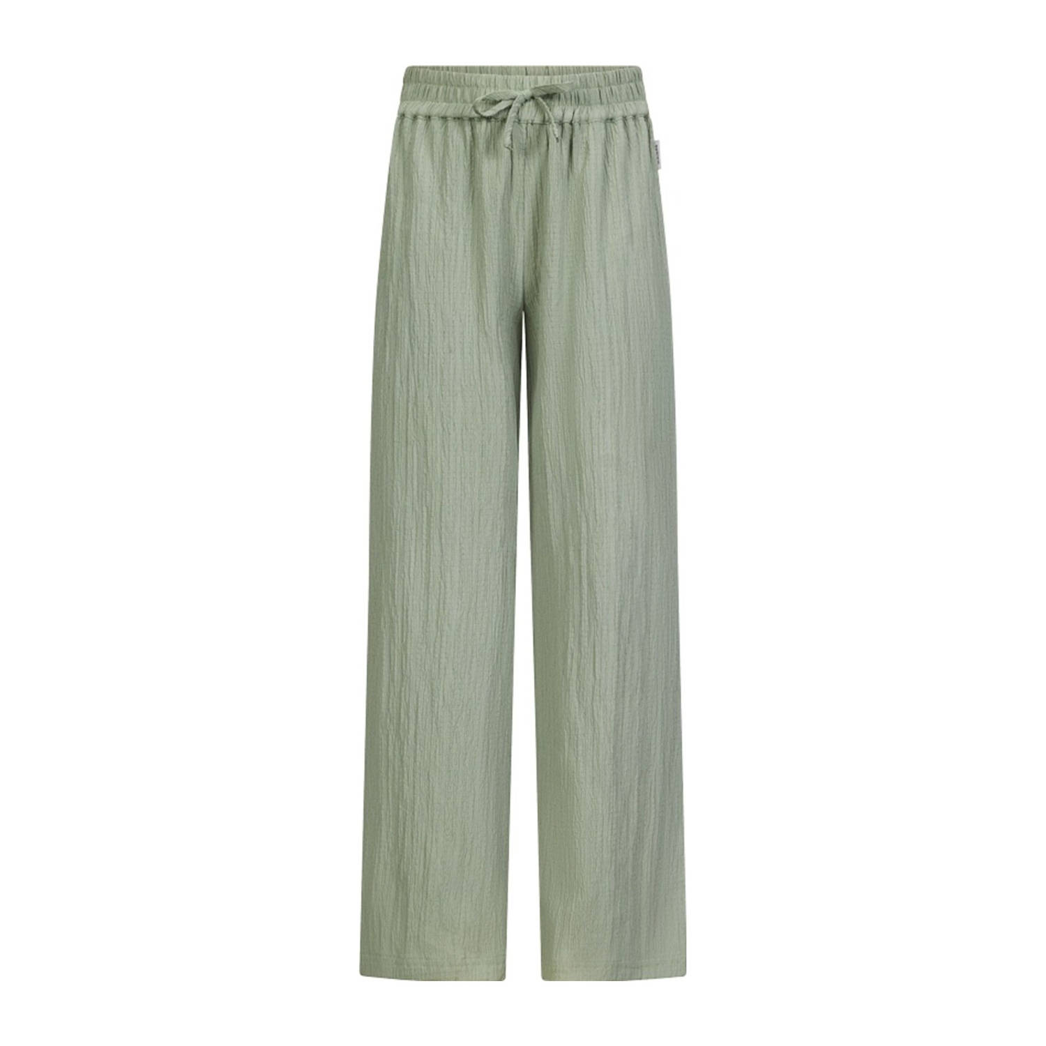 Retour Jeans loose casual broek groen