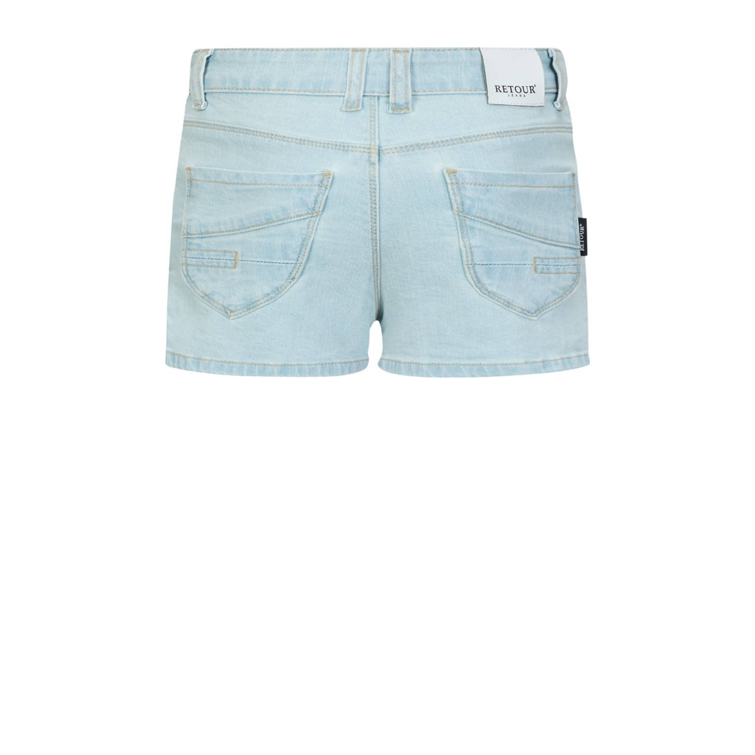Retour Jeans denim regular denim short light blue denim