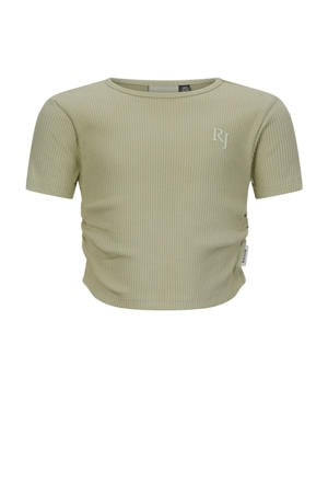 T-shirt groen rib gebreid