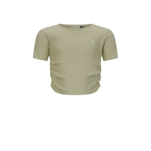 Retour Jeans T-shirt groen rib gebreid afbeelding