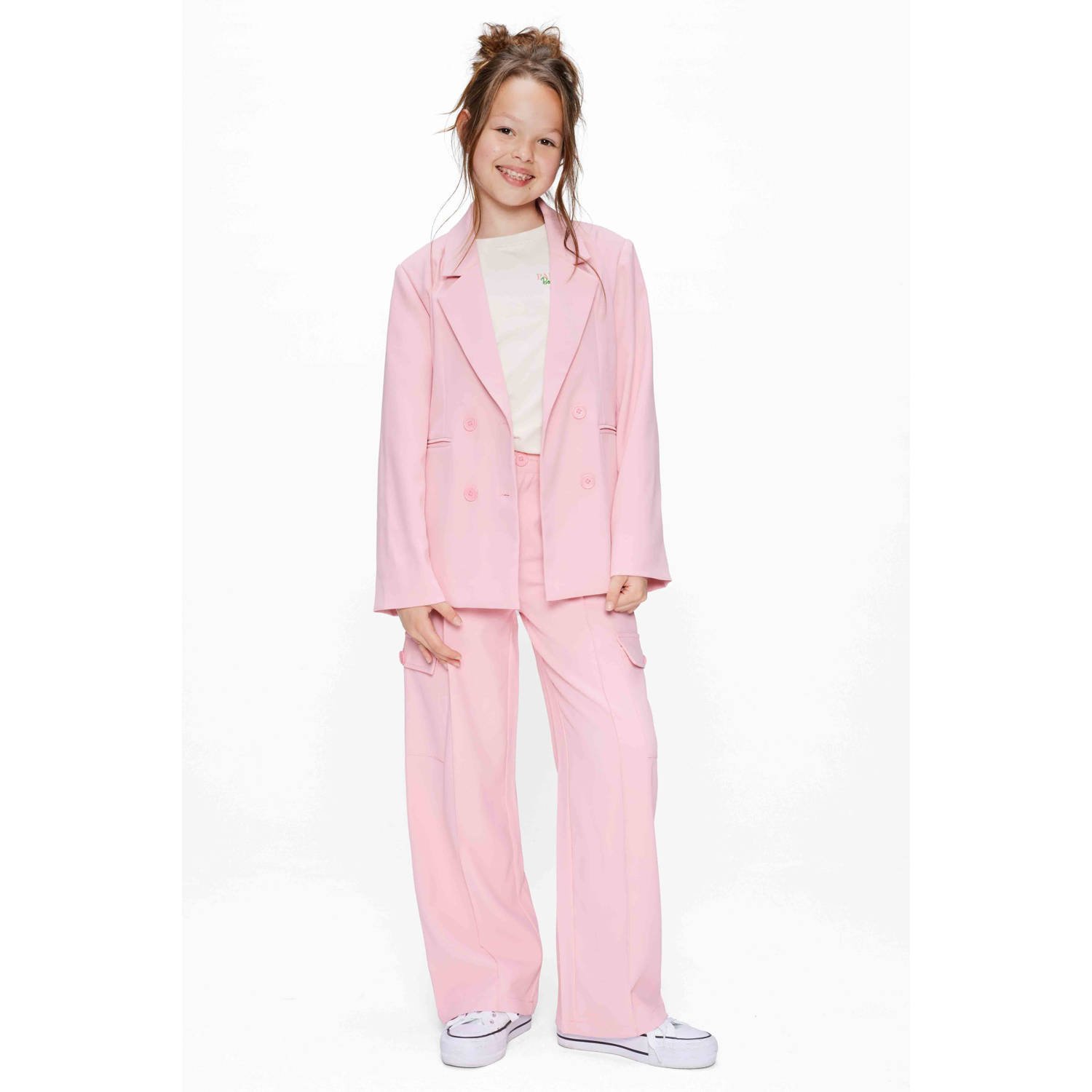 Retour Jeans regular fit blazer roze