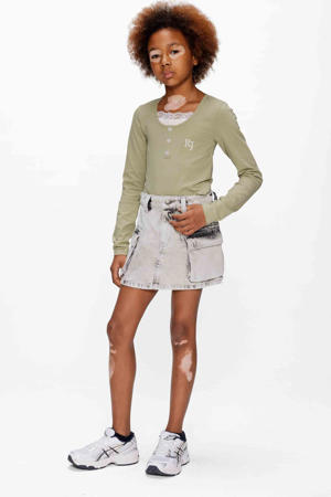 denim spijkerrok grey denim