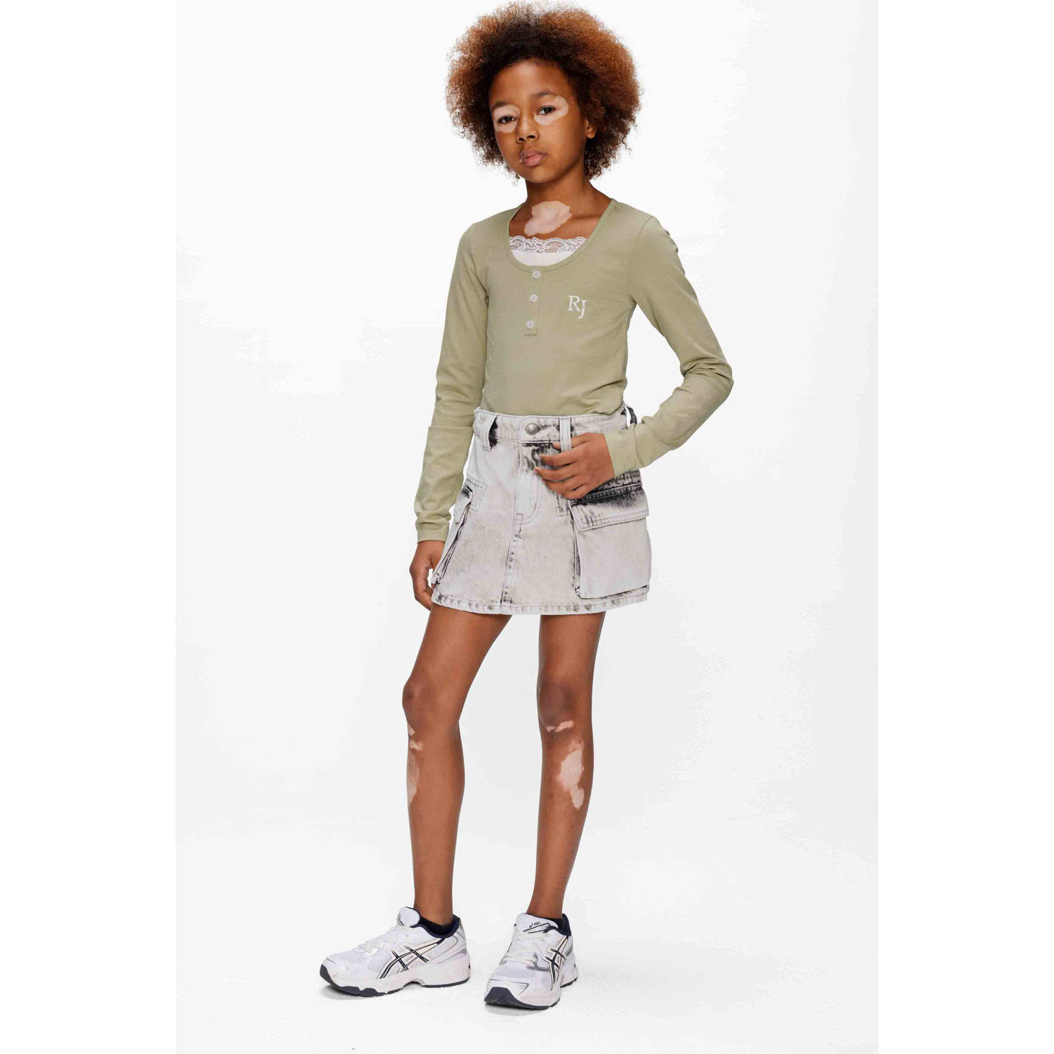 Retour Jeans denim spijkerrok grey denim