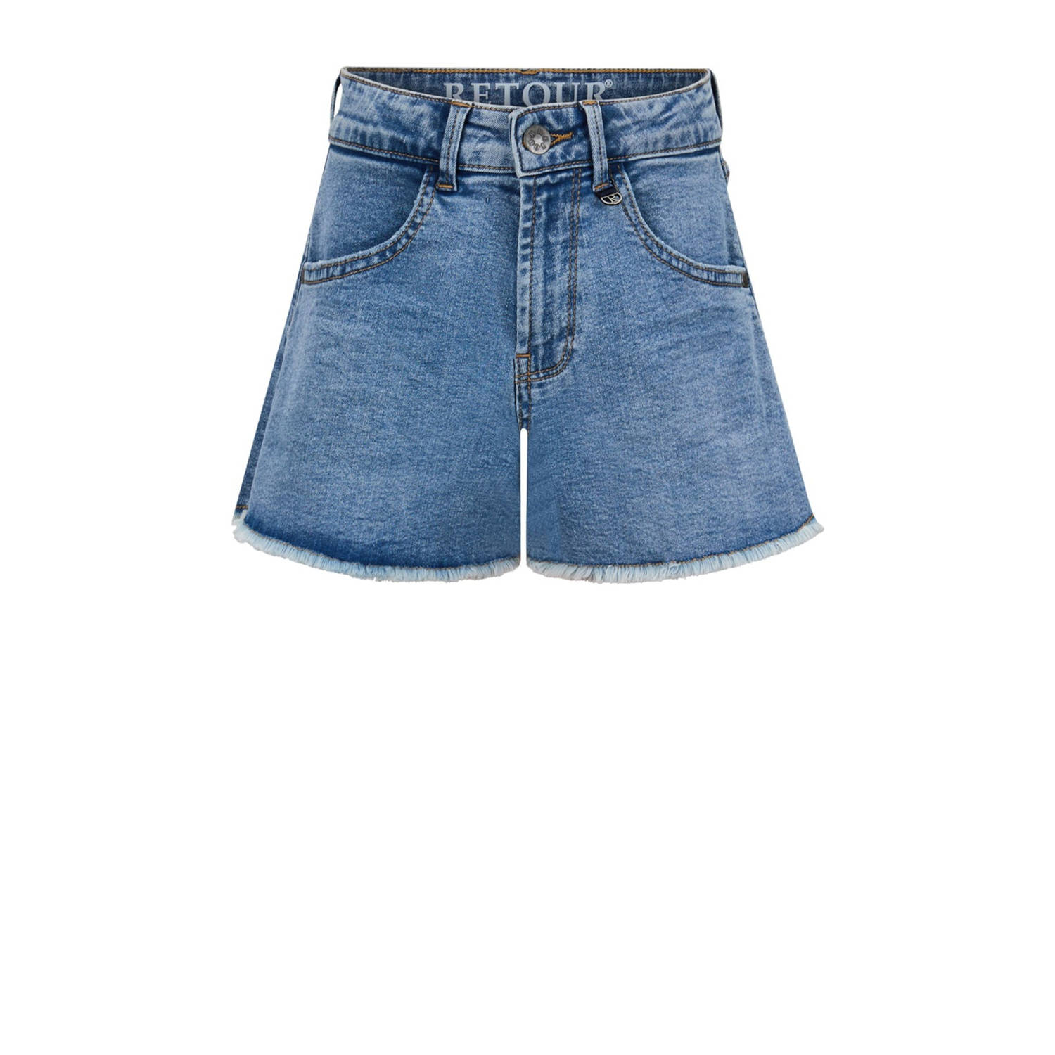 Retour Jeans denim loose short medium blue denim