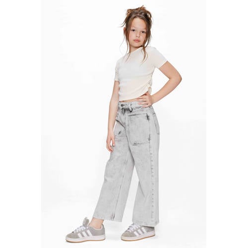 Retour Jeans T-shirt wit rib gebreid afbeelding