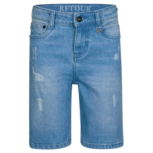 Retour Jeans denim loose short medium blue denim afbeelding